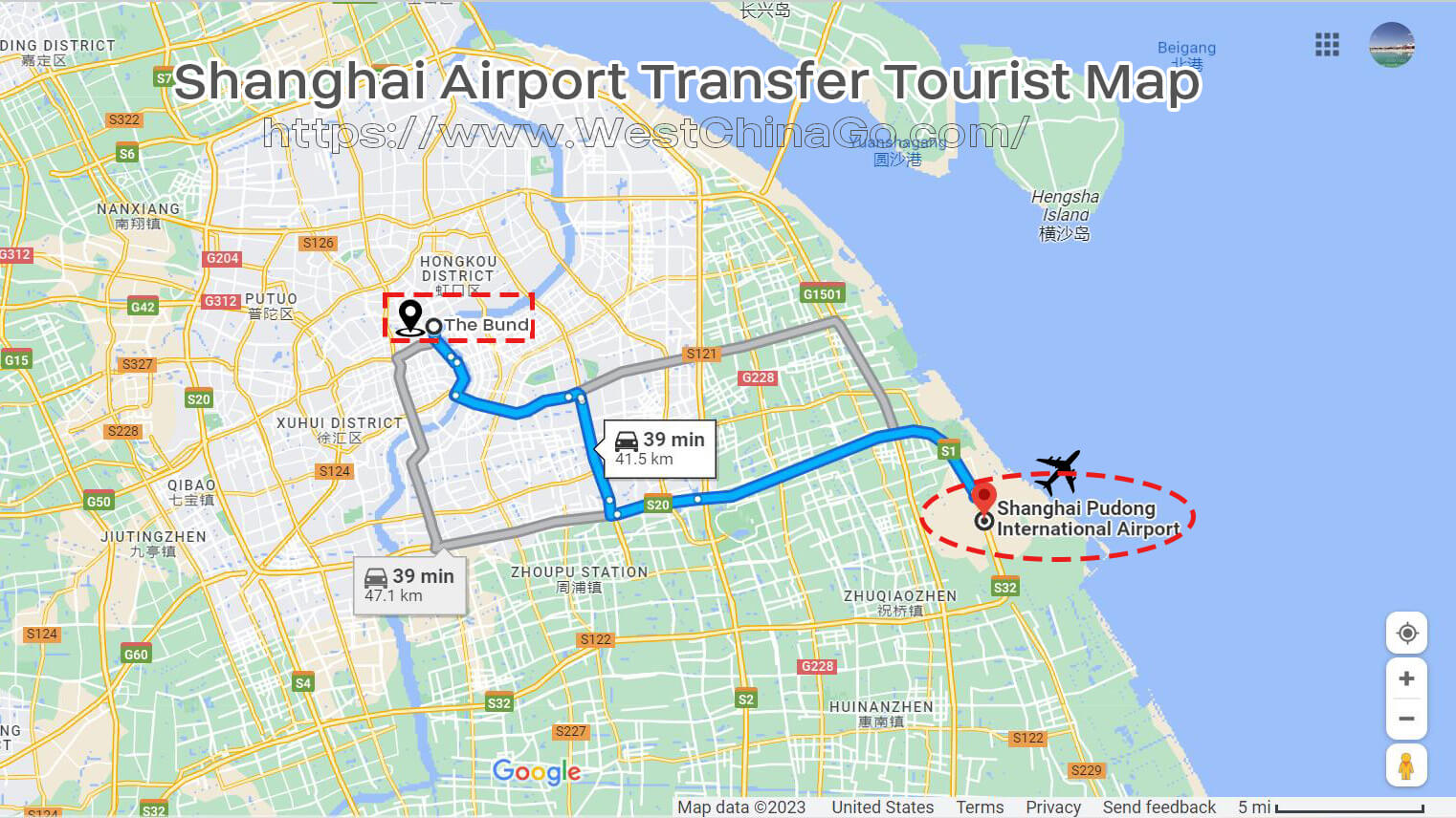 shanghai international airport terminal map