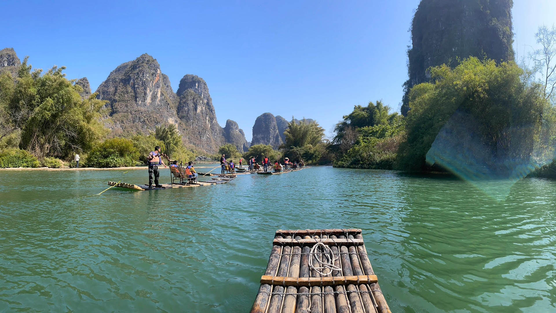 yulong river rafting,yangshuo